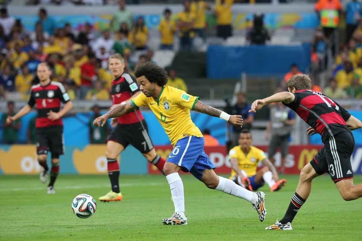 Fotos da partida entre Brasil e Alemanha no Mineiro