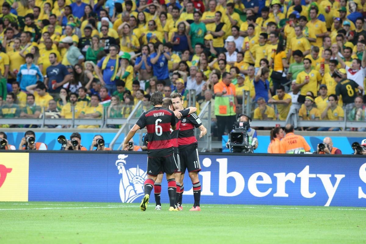 Fotos da partida entre Brasil e Alemanha no Mineiro