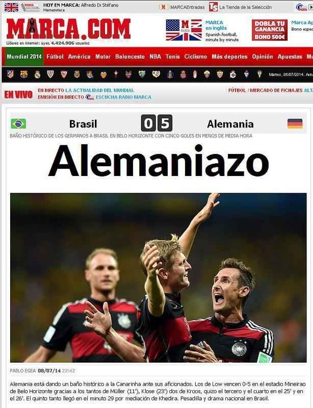 'Alemaniazo', afirma o espanhol Marca