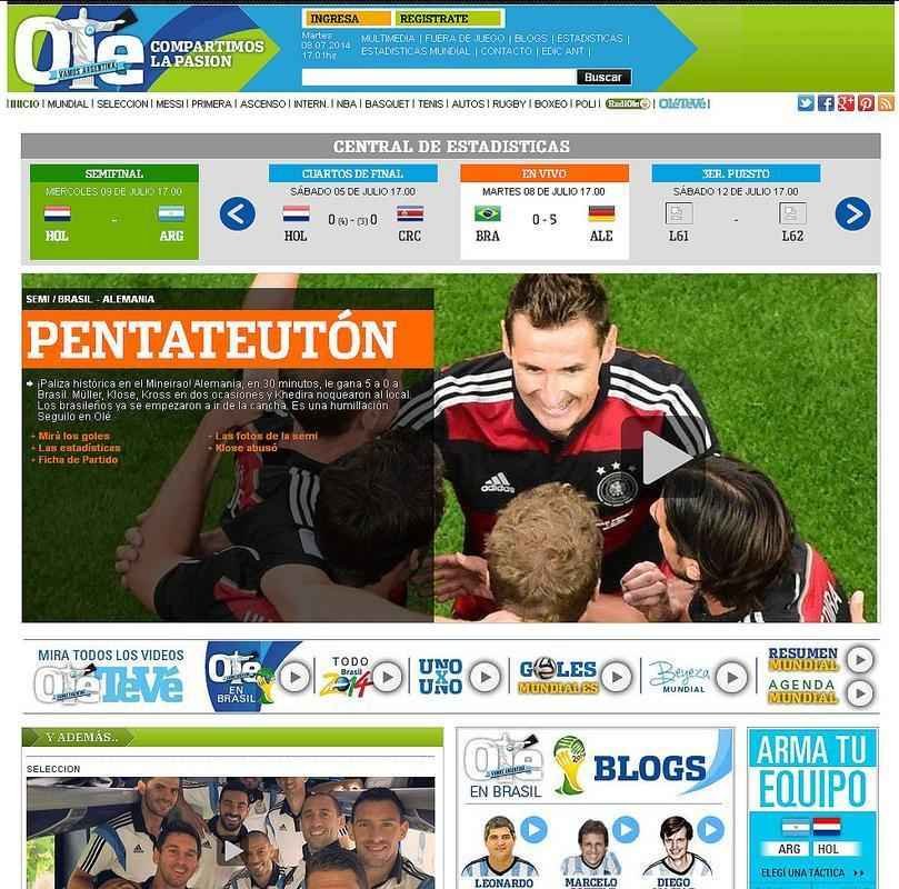 'Pentateutn', brinca o argentino Ol