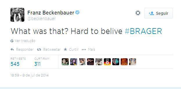 Campeo do Mundo pela Alemanha como jogador e tcnico, Franz Beckenbauer se surpreende: 'O que  isso? Difcil de acreditar'