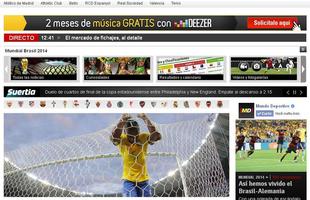 Mundo Deportivo, da Espanha: 'Alemanha humilha Brasil'
