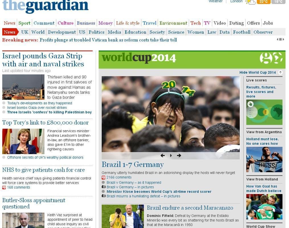 The Guardian, publicao britnica: 'Brasil sofre um segundo Maracanazo'