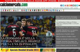 Calcio Mercato, da Itlia: 'Alemanha faz histria, humilha Brasil e vai  final'