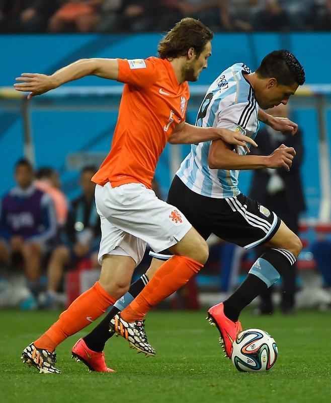 Imagens do jogo entre Holanda e Argentina, pela segunda semifinal da Copa do Mundo, no Itaquero, em So Paulo