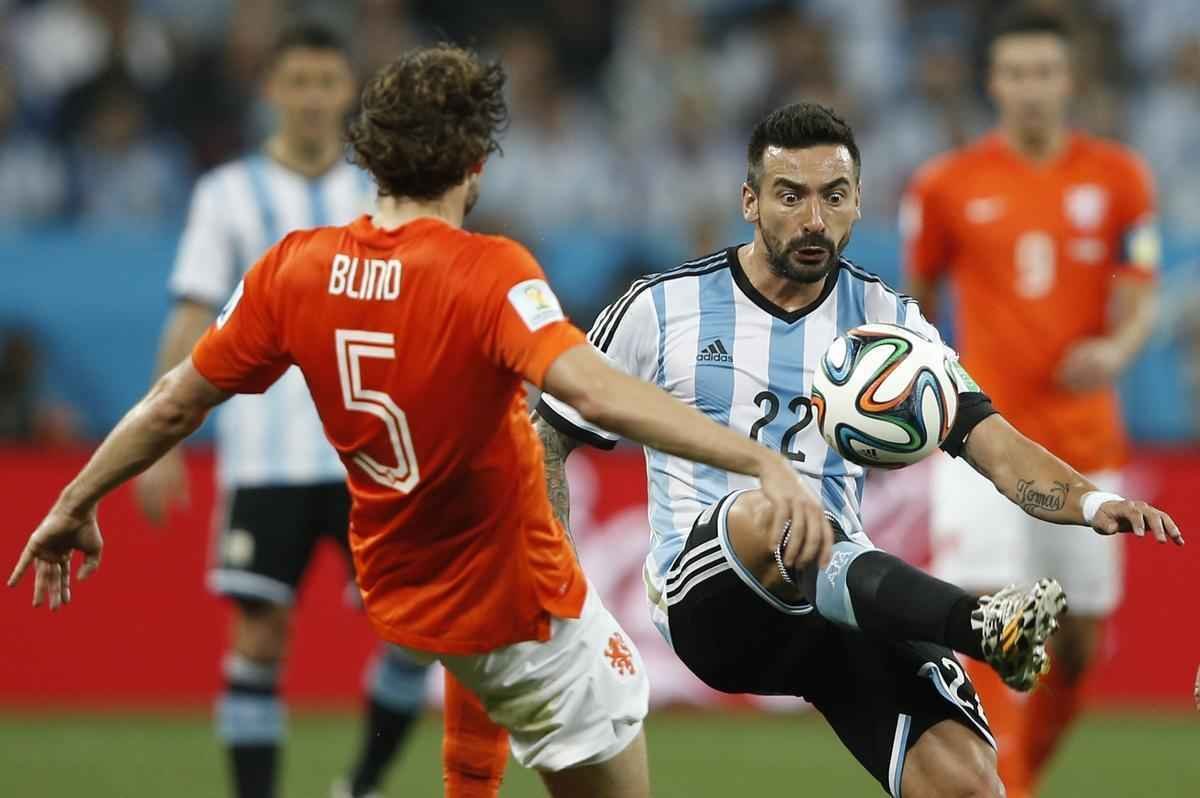 Imagens do jogo entre Holanda e Argentina, pela segunda semifinal da Copa do Mundo, no Itaquero, em So Paulo
