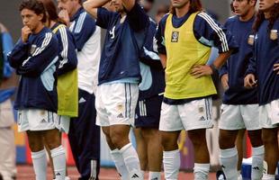 Jogadores da Argentina na Copa de 2002