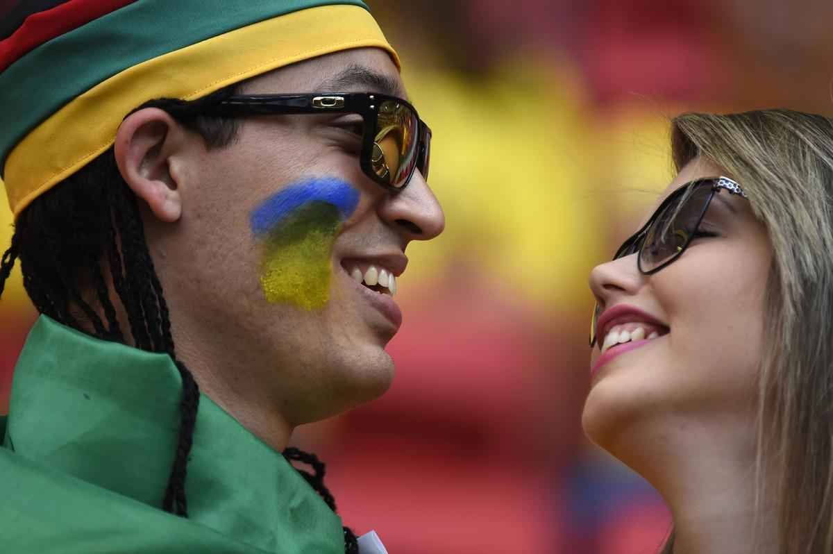 Fotos dos torcedores na deciso de terceiro lugar entre Brasil e Holanda