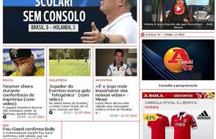 'Scolari sem consolo', diz o portugus 'A Bola'