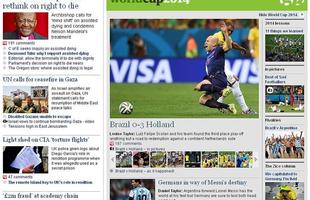 'Brasil 0 x 3 Holanda', destaca o ingls 'The Guardian'