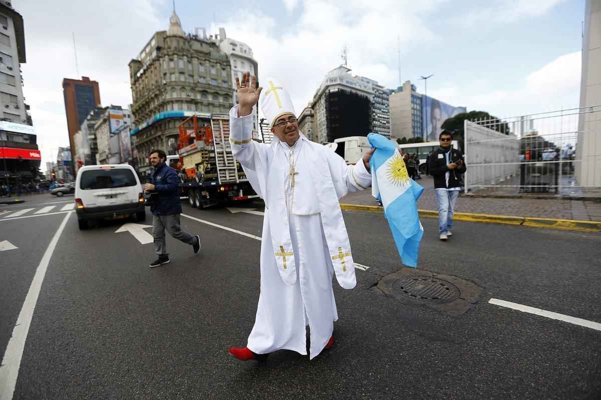 Buenos Aires colorida de azul e branco neste domingo de final de Copa do Mundo