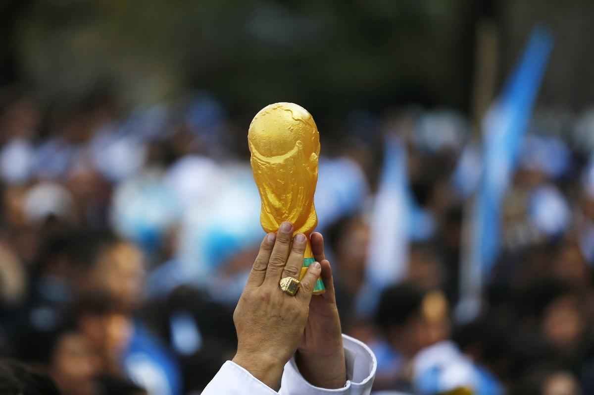 Buenos Aires colorida de azul e branco neste domingo de final de Copa do Mundo