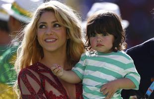 Shakira e o filho Milan