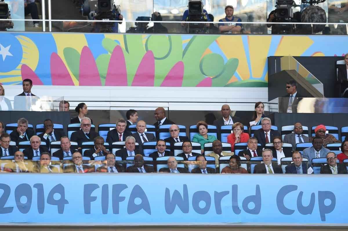 Imagens da grande final da Copa do Mundo entre Alemanha e Argentina no Maracan