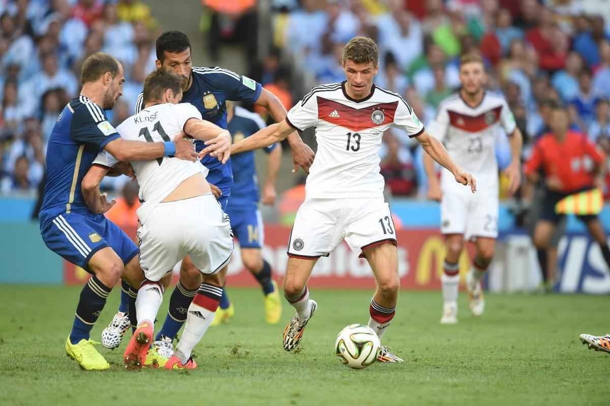 Imagens da grande final da Copa do Mundo entre Alemanha e Argentina no Maracan
