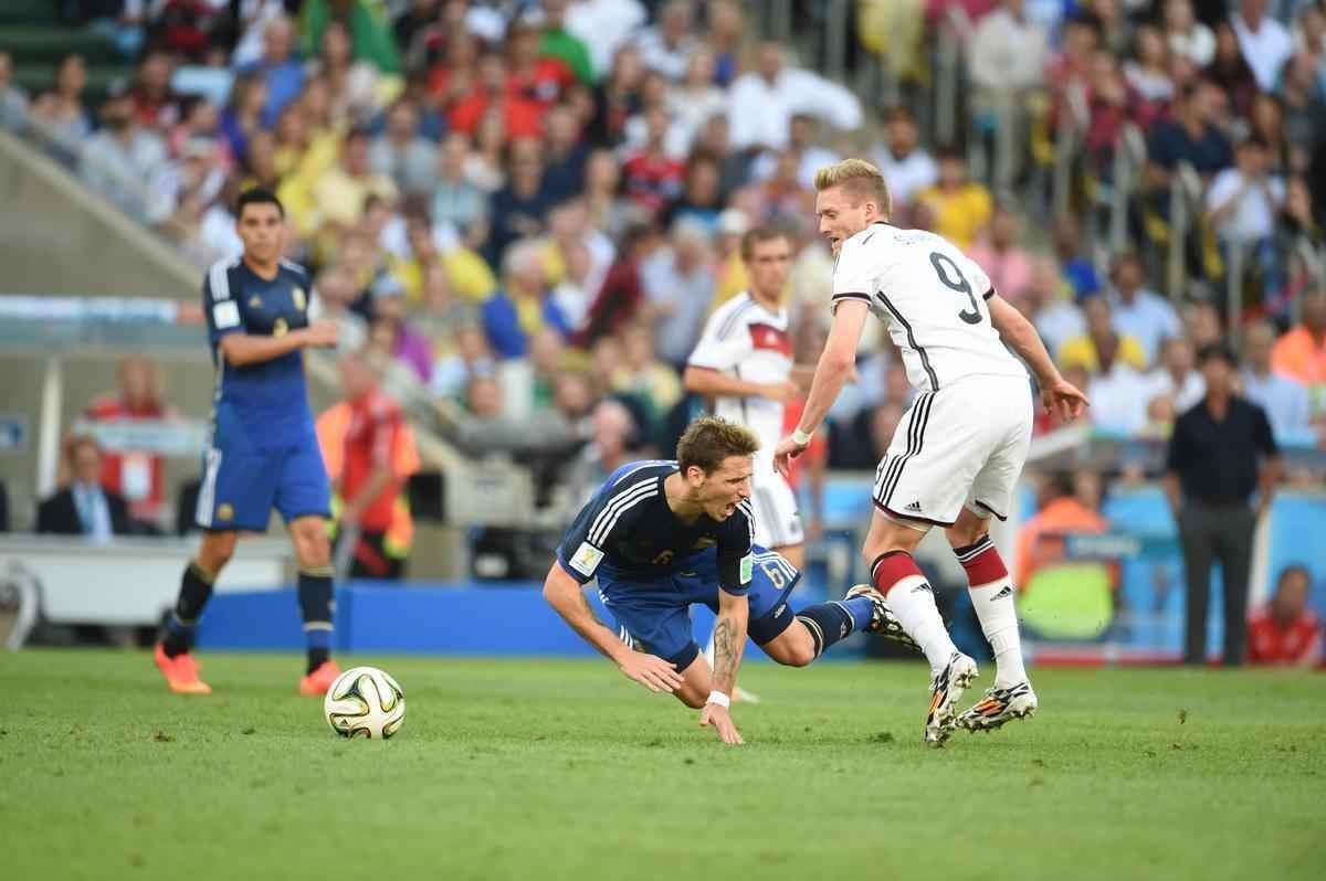 Imagens da grande final da Copa do Mundo entre Alemanha e Argentina no Maracan