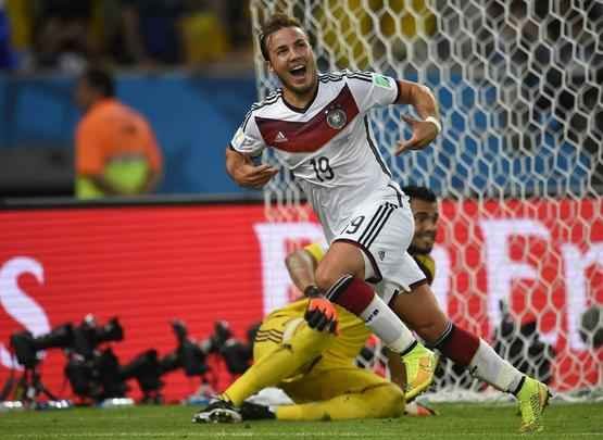 Aos sete minutos do segundo tempo da prorrogao, Mario Gtze fez o gol do ttulo da Alemanha