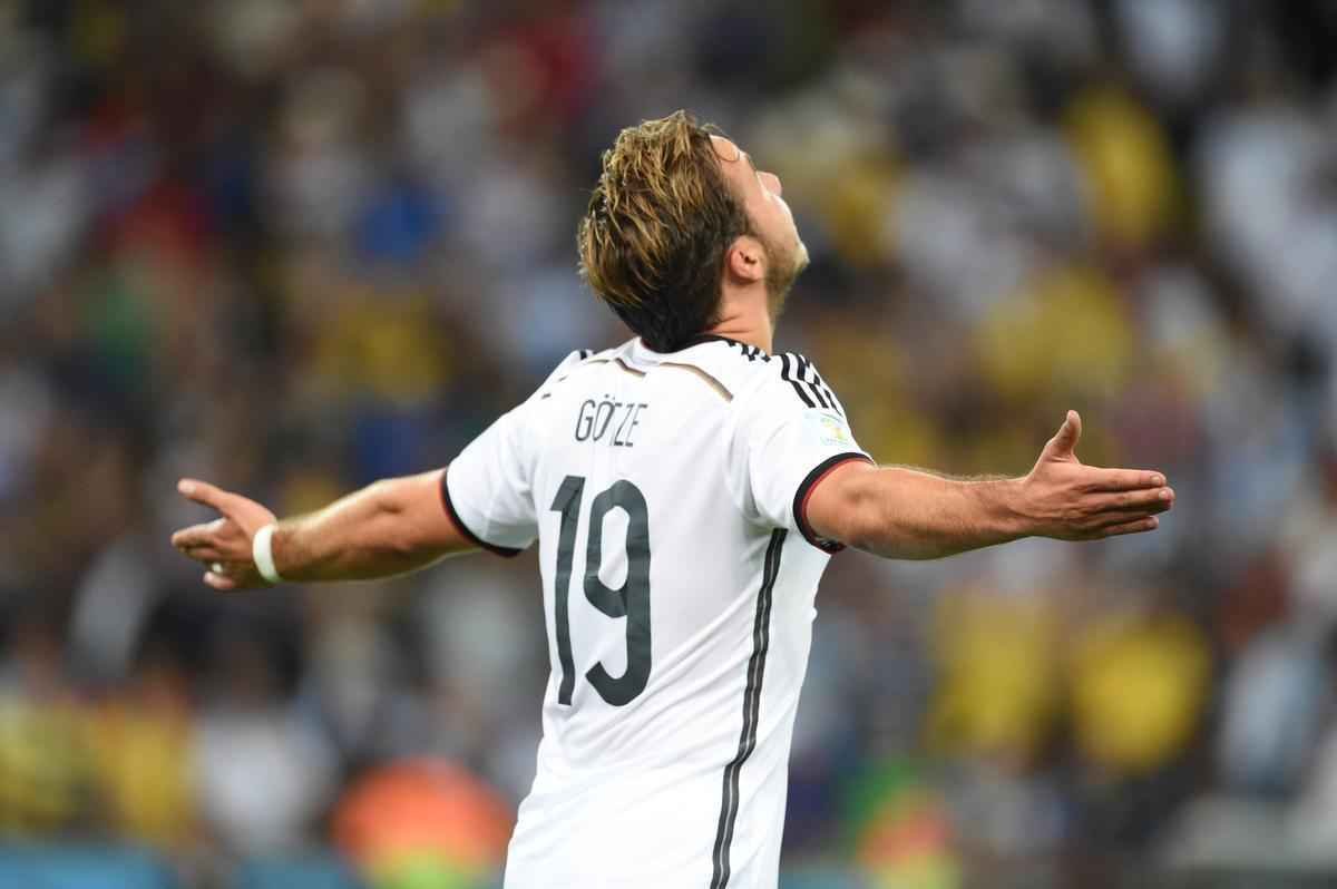 Aos sete minutos do segundo tempo da prorrogao, Mario Gtze fez o gol do ttulo da Alemanha