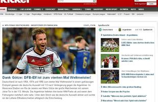 Kicker: 'Alemanha é a campeão mundial pela quarta vez'