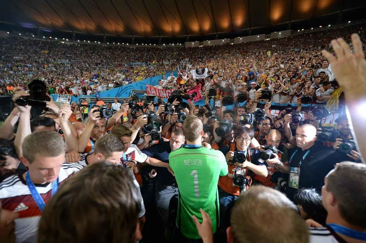 Com gol de Mario Gtze, Alemanha conquistou seu quarto ttulo mundial; veja fotos da festa germnica e da decepo argentina no Maracan