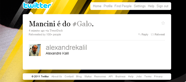 Reprodu��o Twitter