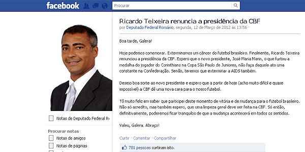 Divulga��o/Facebook