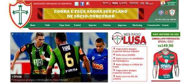 Reprodu��o/Site oficial da Portuguesa