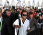 Com Ronaldinho cercado por seguranas, Atltico desembarca em Marrakesh