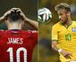 Sensaes da Copa do Mundo, Neymar e James Rodrguez tm nmeros 'modestos' no Castelo