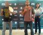 Aldo e Mendes se encaram em So Paulo para promover UFC 179, mas evitam provocao