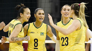 Pan-Americanos: Brasil bate Argentina e segue 100% no vôlei