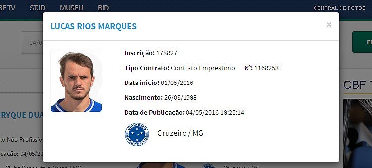 Lucas é registrado no BID e está liberado para fazer estreia com a camisa do Cruzeiro