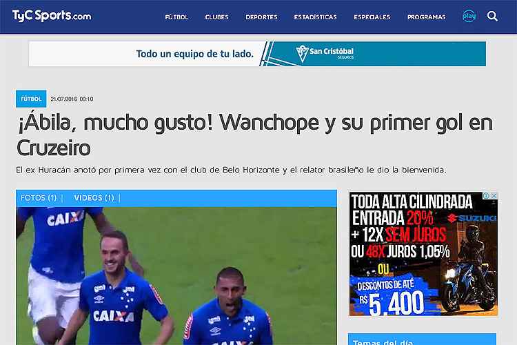 Conmebol admite erro e confirma suspensão de Ramón Ábila para jogo contra o  Cruzeiro - Superesportes
