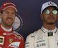 Vettel ameniza clima com Hamilton e v 