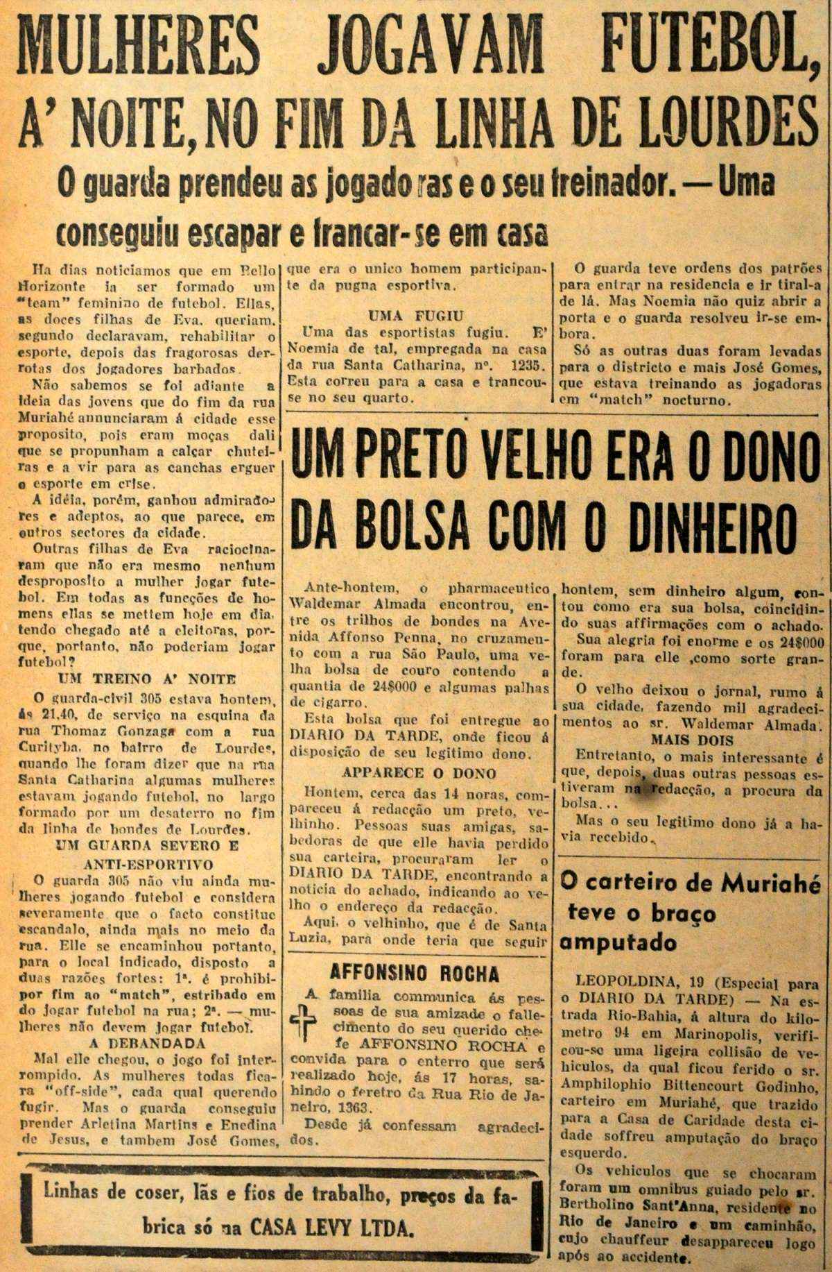 Quiz Verdade ou Mentira - História do Futebol de Mulheres