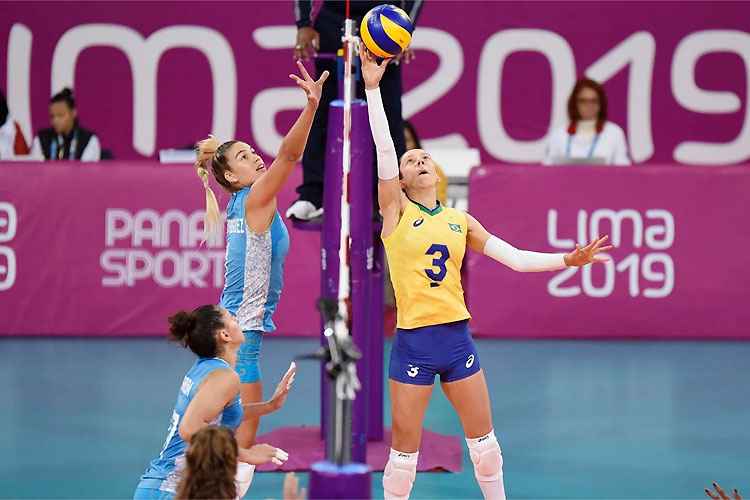 Pan-Americanos: Brasil bate Argentina e segue 100% no vôlei