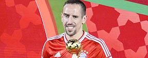 Em ano fantástico, Ribéry é eleito o melhor jogador do Mundial de Clubes ( AFP PHOTO / ERIC FEFERBERG)